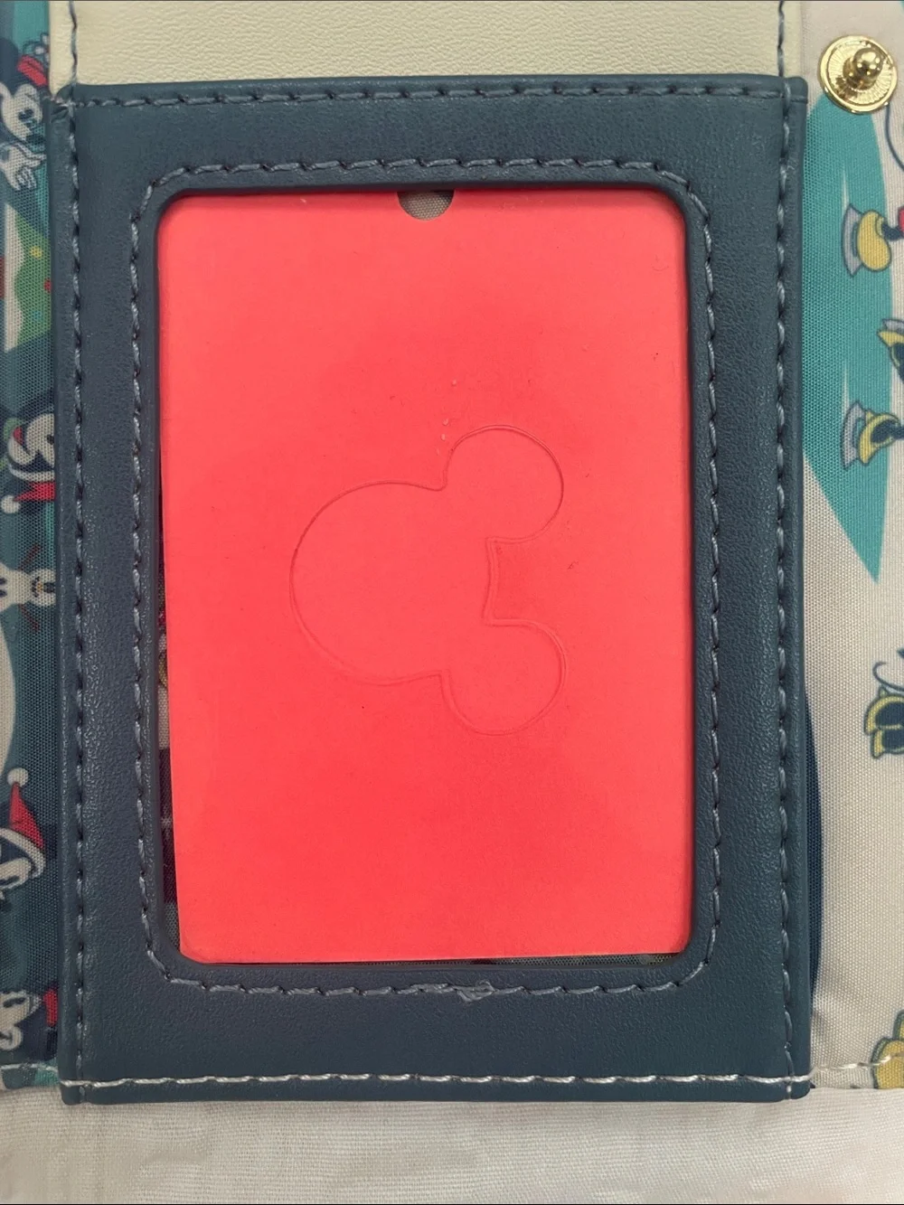 Loungefly Disney Mickey & Minnie Sledding Holiday Winter Wallet (NO Wristlet)